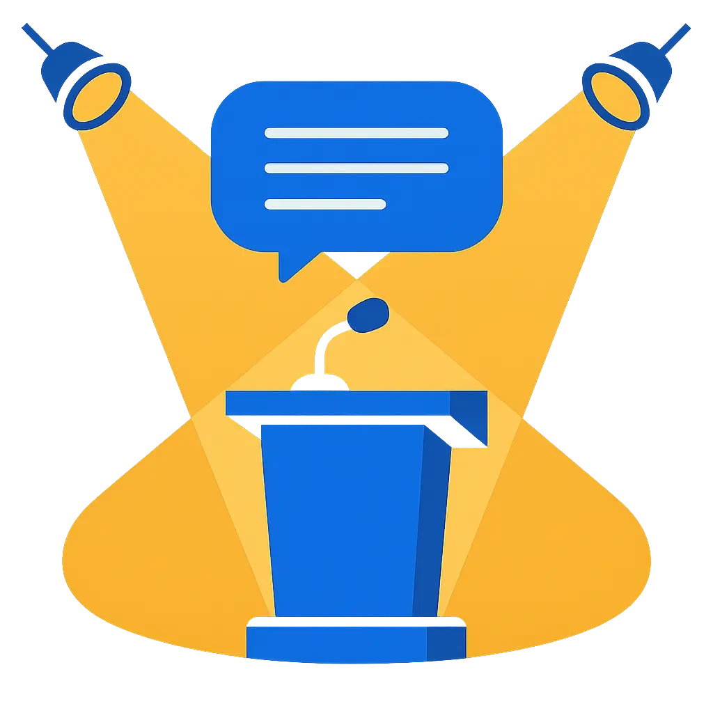 Executive communications and thought leadership illustration